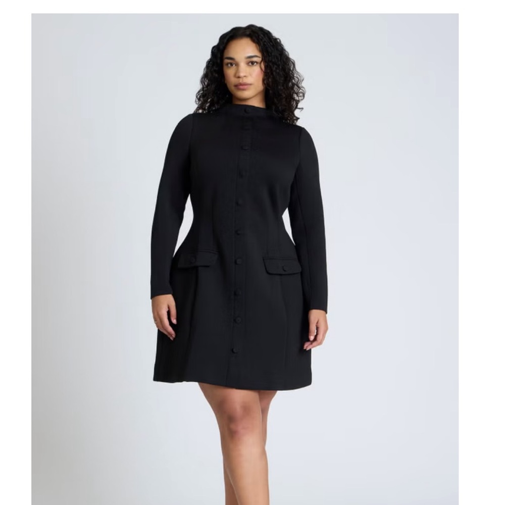 Elegant black mini dress